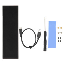 M.2 SSD-Gehäuse, USB-C, extern, werkzeuglose Schnellinstallation, hohe Übertragungsgeschwindigkeit, Gehäuse aus Aluminiumlegierung, unterstützt
