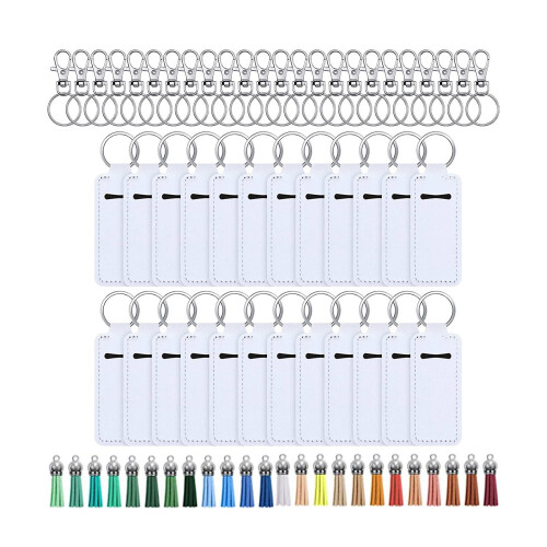 72Pcs Keychains Set Includes Lobster Buckle Tassel Hand