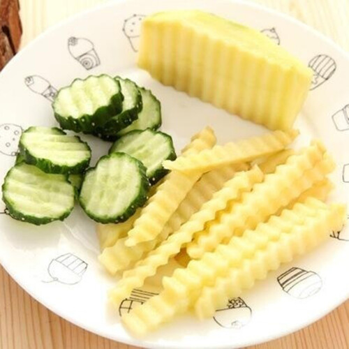 Stainless Steel Potato Slicer Cutter 19cm Kitchen Chip Tool 2