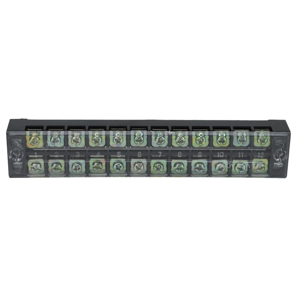 Large Current 12-Position Terminal Strip, 35A, 600V, 18Mm 6911371705903
