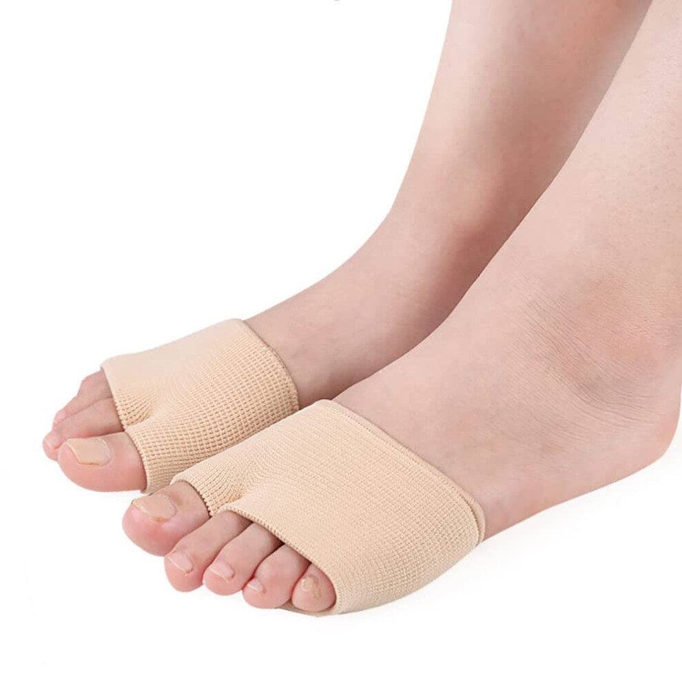 Beige Gel Pads For Bunion Forefoot Metatarsal Hard Skin For Bunion Forefoot Morton's Neuroma Blisters Callus Support Metatarsalgia Pain Relief 1 Pcs