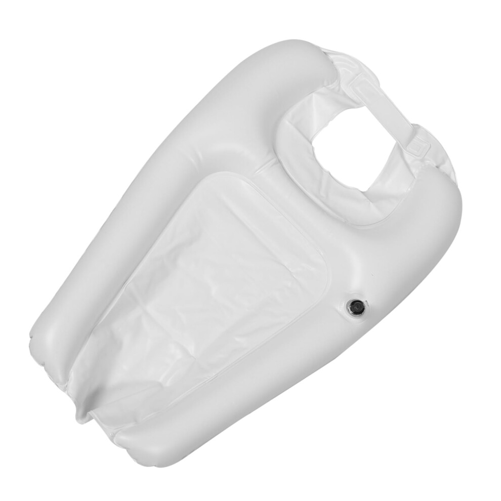 White Inflatable Shampoo Tray Shampoo Bowl For The Sink At Home Inflatable Sink Made Of Plastic Portable Shampoo Bowl Pvc