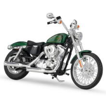 1:12 For Harley XL 1200V SeventyTwo 2013 Green Motorcycle Bike Diecast Model For Kids Gifts Adults Collection Ref: 5385