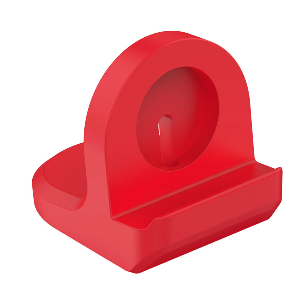 Silicone Charging Dock For Smartwatches Silicone Stand Shockproof Nonslip Desktop Stand Red 9347817314717