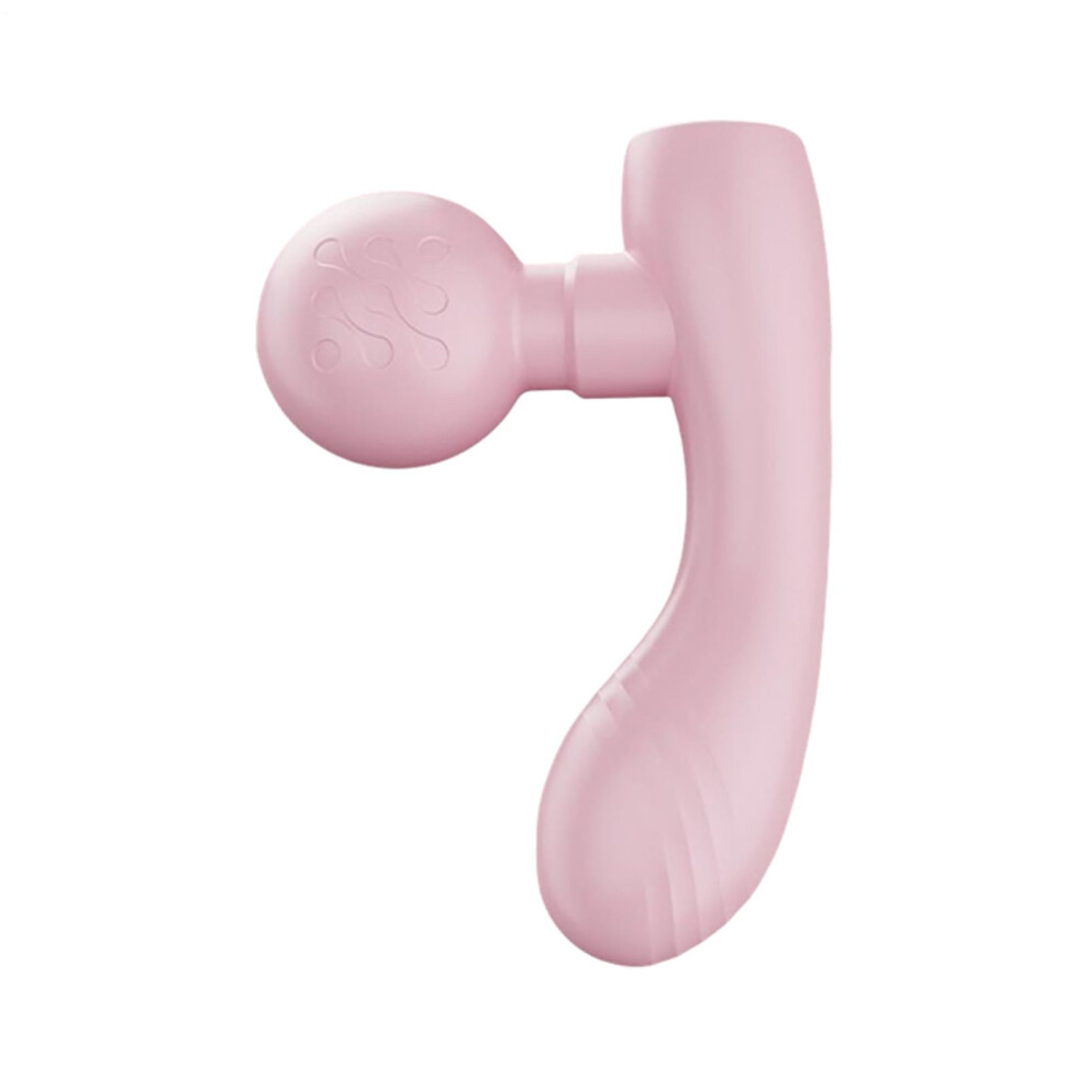 Muscle Massager  Portable Electric Massage Device, Quiet DualHead Tool for Relieving Pain and Stiffness for Athletes and Adults, Pink (Light)