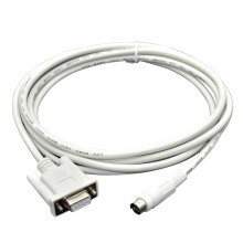 DVPCAB215 PLC Programming Cable 10m RS232 Serial Data Cable for PC DVP Download White