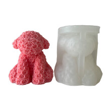 Silicone Mold Epoxy Rose Series Animal Crafts DIY-Teddy