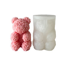 Moule en Silicone pour bougie d'aromathérapie animale,-Ours