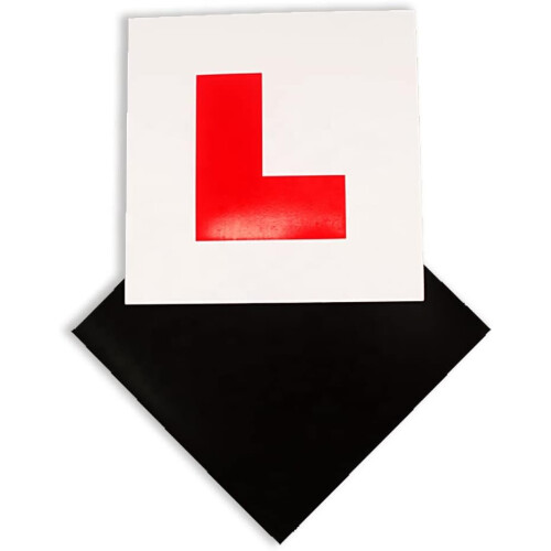 Magnetic L Plates UK Regulation Size, FullSurface Grip, Waterproof for Learner Drivers 1