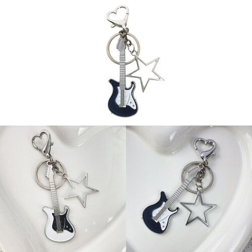 Sweet Cool Wind Flash Guitar Hollow Five-pointed Star-Black 2