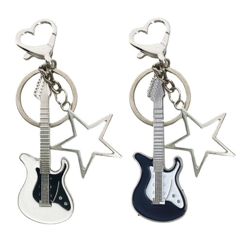 Sweet Cool Wind Flash Guitar Hollow Five-pointed Star-Black 1