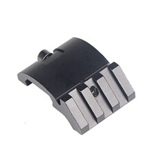 Low Profile Offset Picatinny Mount 45 Degree 20mm Side Rail Mount for Rifles and Optics Compatible Accessories