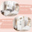 Homcom HOMCOM Dressing Table with Mirror and Stool, Vanity Table with Storage, White 7