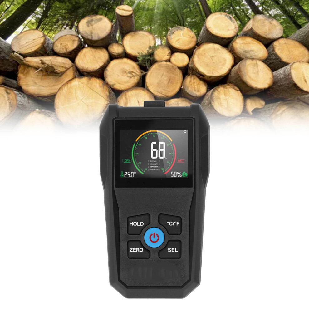Digital Pinless Moisture Meter Lcd Screen 4-In-1 For Wood & Drywall 3151370423177