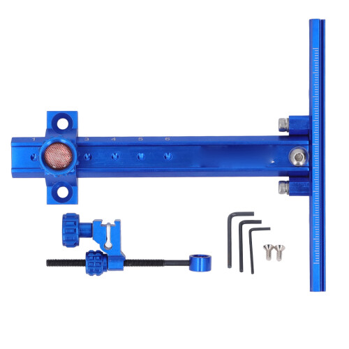 Adjustable Blue Aluminum Archery Recurve Bow Sight for Competition 1