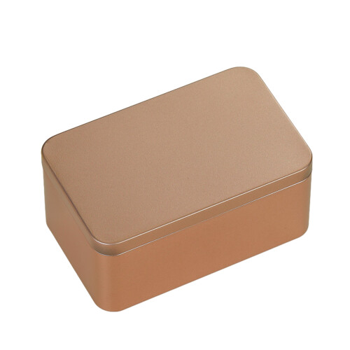 (Gold) Wide Applications Metal Tin Box Suitable For Storing Various Small