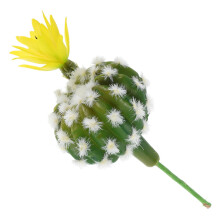 Artificial Succulent with Flower, Sturdy Decorative Plant for Living Room, Office, and Decoration for Arrangements, Home Accessory