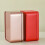 (Red) Sturdy And Durable Square Tea Box Made Of Tin Plated Iron Empty 3