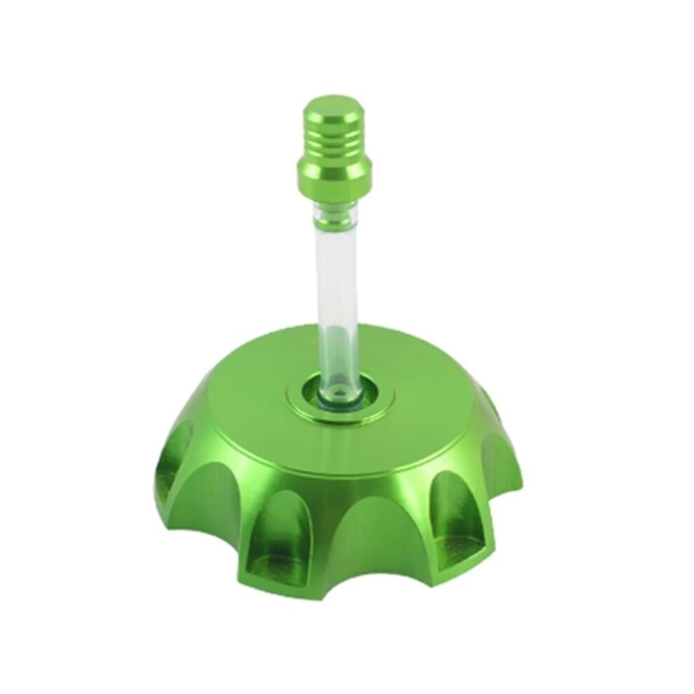 Locking Motorcycle Gas Tank Cap Aluminum Fuel Tank Cover For 50Cc110cc Motorbike Green 9189345313684