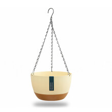 Durable Recycled Plastic Hanging Planter with Ventilation Holes