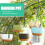 Durable Recycled Plastic Hanging Planter with Ventilation Holes 9