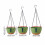 Durable Recycled Plastic Hanging Planter with Ventilation Holes 2
