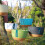 Cache-pot suspendu à double chaîne | Vasque absorbante, L-28,5cm 14