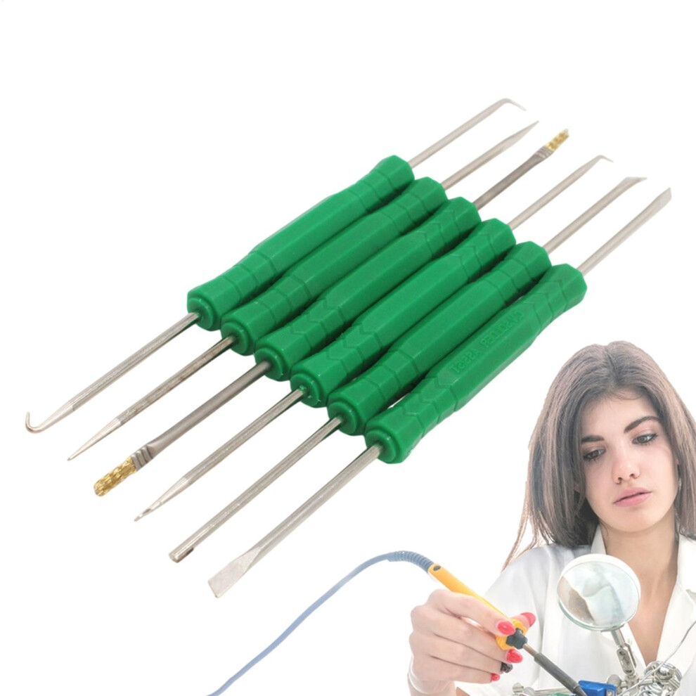 Welding Assistance Tool, Doublesided Heated Soldering Kit, 6Piece Soldering Tool Set, H Auxiliary Tool 9347817126358