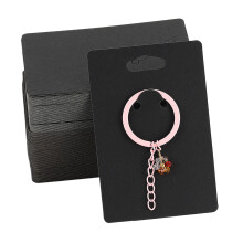 50 pièces/ensemble cartes de bijoux pour la vente-Noir 6x9cm