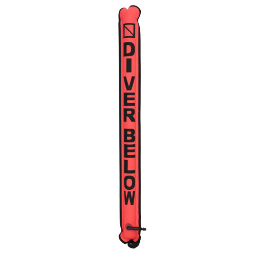 (Fluorescent Red) Marker Buoy Scuba Diving with Rotatable Hook SMB Floating Accessories