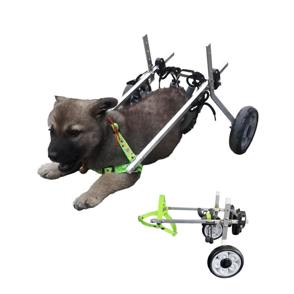 Lightweight small pet wheelchair for dogs and cats â Disabled dog cart for hind leg rehabilitation, supported walking aid (Size M).