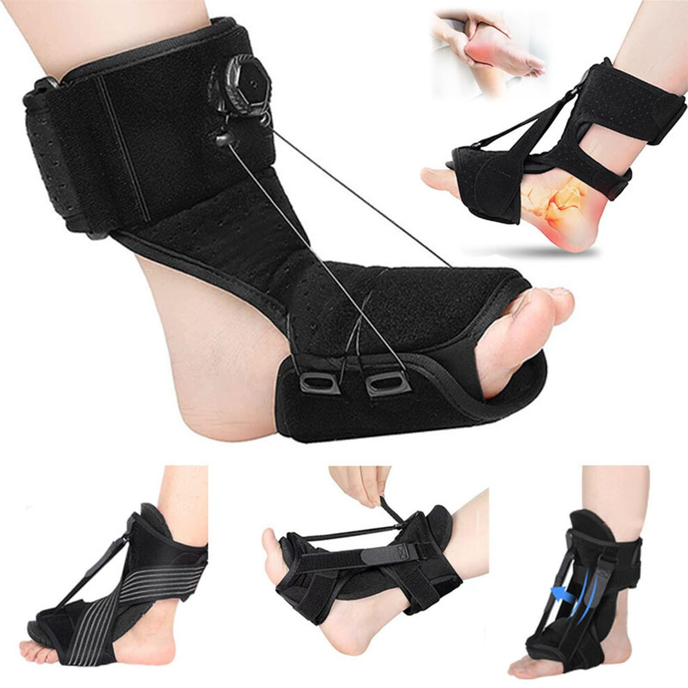 Plantar fasciitis night splint for pain relief, adjustable arch support for Achilles tendonitis, heel spurs, flat feet