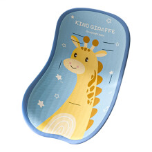 Car Seat Cooler Pad Baby Car Seat Ice Cushion Mat Double Hook Fixation Yellow Stroller Pram Push Chair Compatible