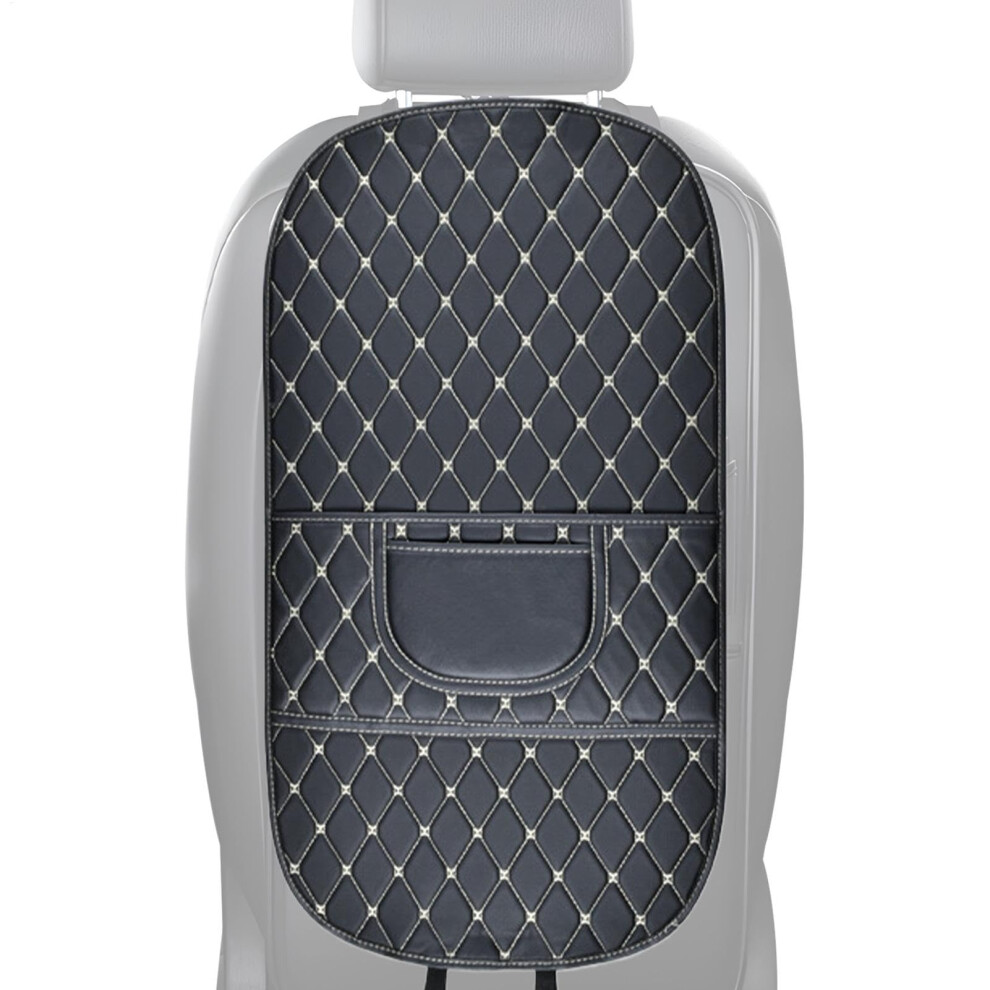 Leather Car Seat Back Protector Waterproof Full Coverage Kick Mat For Kids Universal Backseat Use 9382693792983