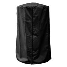 Patio Heater Cover Waterproof Heavy Duty Outdoor Round Stand Protector with Windproof Cord 38'x24' Black
