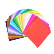 40 Pieces Colorful Felt Sheets DIY Adhesive Backing Felt Fabric, Versatile for Kindergarten and Crafts, Vibrant Colors