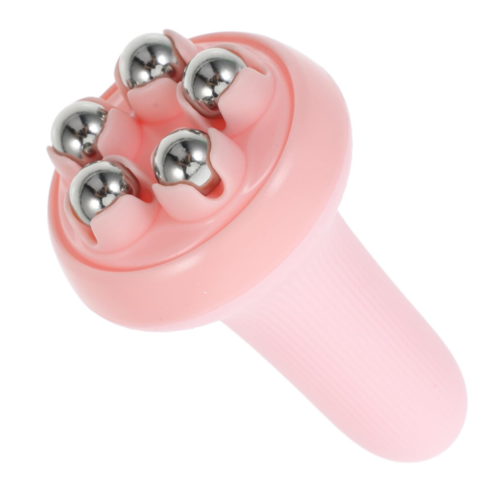 Pink Rollerball Massager For Muscles Handheld Acupuncture Roller Pp