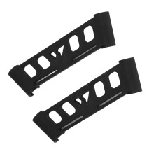 2 Stück Camping Rack Seiten Schnalle Schwarz Nylon Tragbarer Outdoor-Geschirrablage
