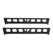 2 Stück Camping-Rack-Seitenschnalle, schwarzes