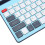 Sky Blue Rechargeable Wireless Bluetooth Keyboard, 60H, 10m Range 5