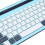Sky Blue Rechargeable Wireless Bluetooth Keyboard, 60H, 10m Range 6