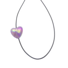 Hart choker ketting mode gradiënt hart charme choker-Lichtpaars