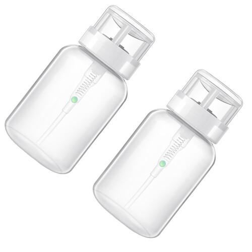 2Stück 200Ml Leere Verschließbare Pumpspender Für Nagellackentferner