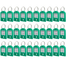 35Pièces Porte-Étiquettes Numérotées ABS Verts Pour Clés Et