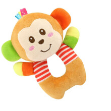 Baby Enfants Jouet Éducatif Animal Sonnaille Main Peluche Singe