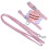 1Ensemble Rose En Nylon Portable Ajustable Confortable 1