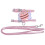 1Ensemble Rose En Nylon Portable Ajustable Confortable 3