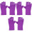 6Pièces Polyester Violet Confortables Protection Uv 3
