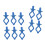 10Pièces Clips Bobbin En Silicone Bleu, Fixe, Pour Couture Durable 1