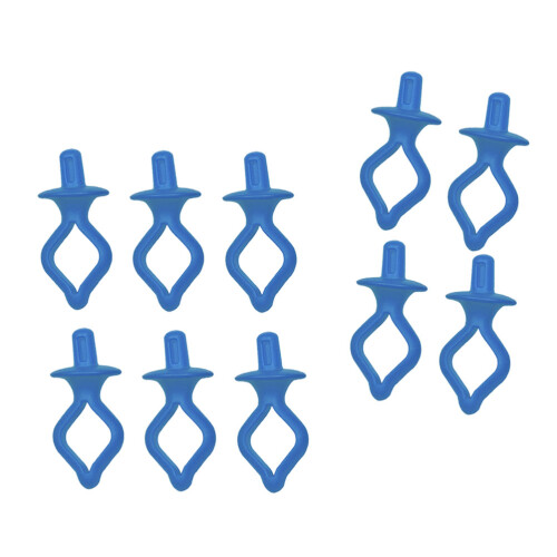 10Pièces Clips Bobbin En Silicone Bleu, Fixe, Pour Couture Durable